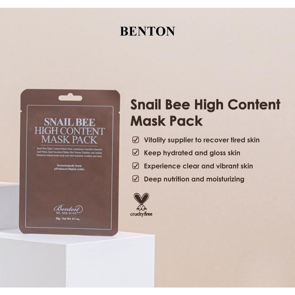 Benton Snail Bee High Content Mask Pack 1pc