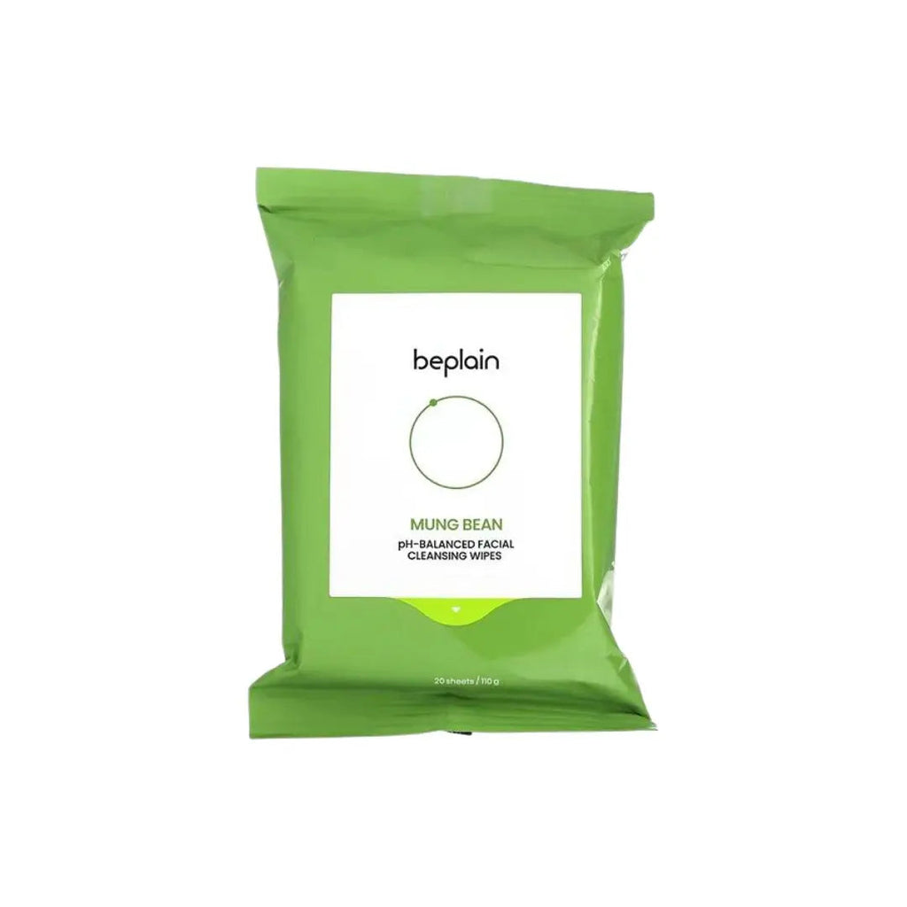 Beplain Mung Bean PH Balanced Facial Cleansing Wipes 20pcs