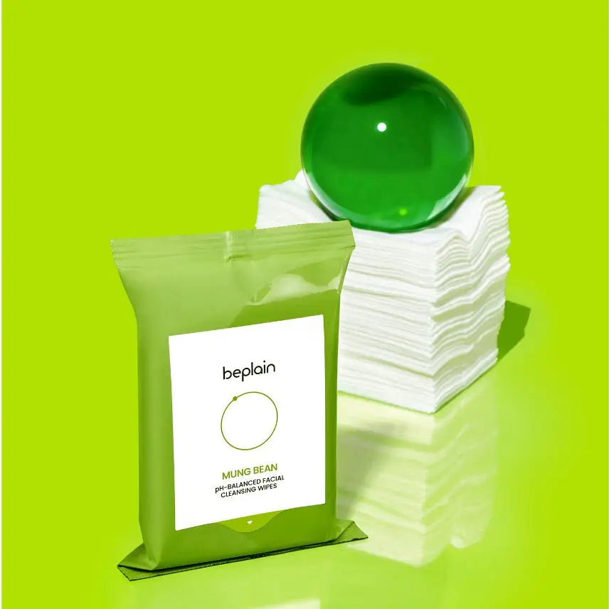 Beplain Mung Bean PH Balanced Facial Cleansing Wipes 20pcs