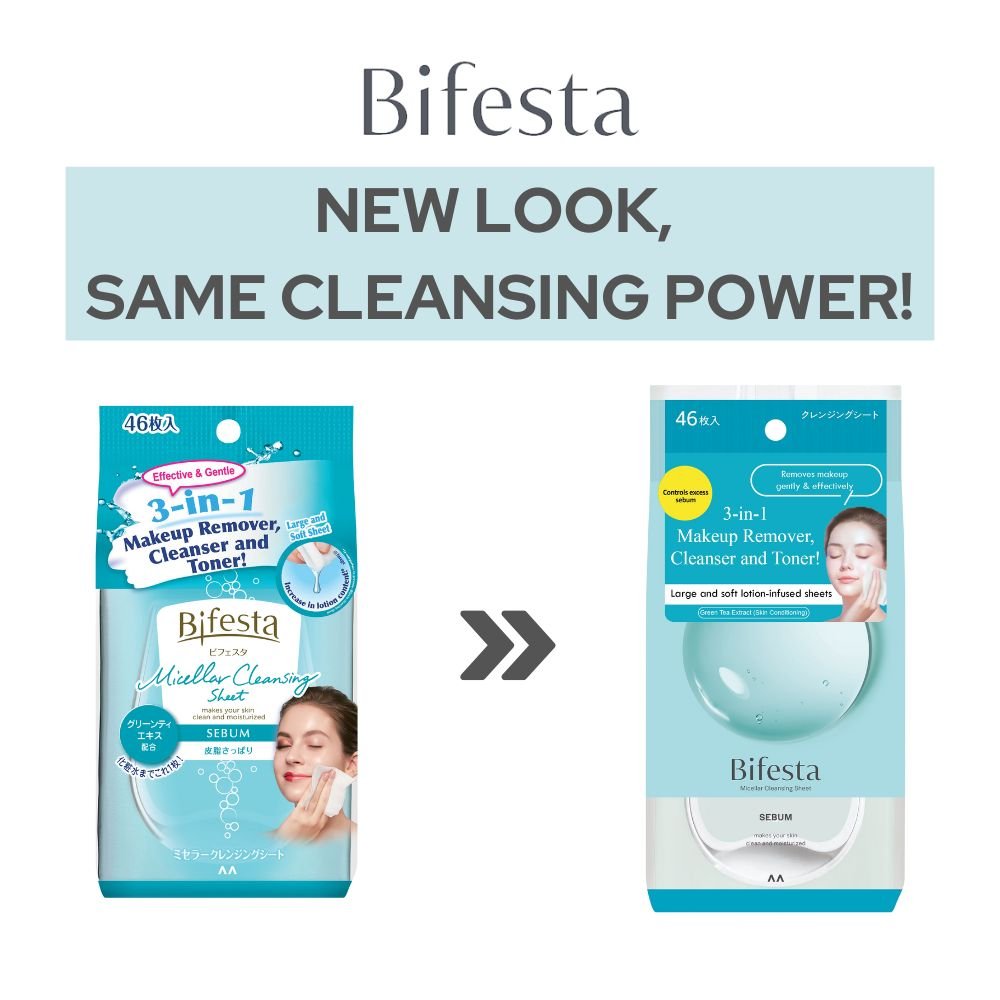 Bifesta Micellar Cleansing Sheet Sebum 46pcs
