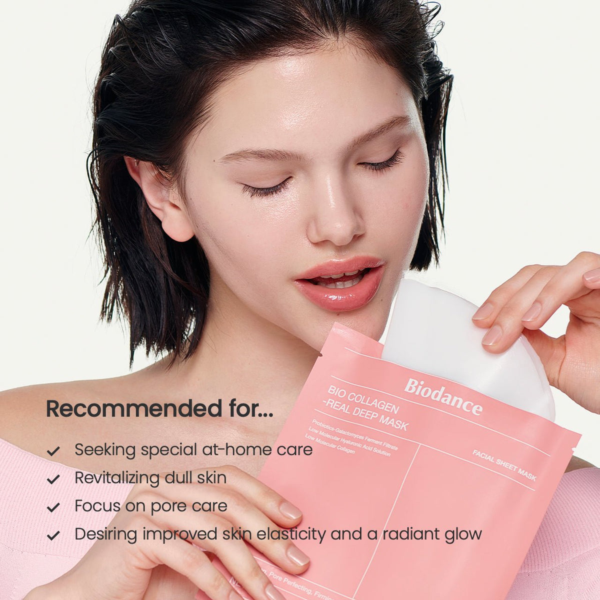 1+1 Value Sets – Biodance Bio-Collagen Real Deep Mask (Pink)