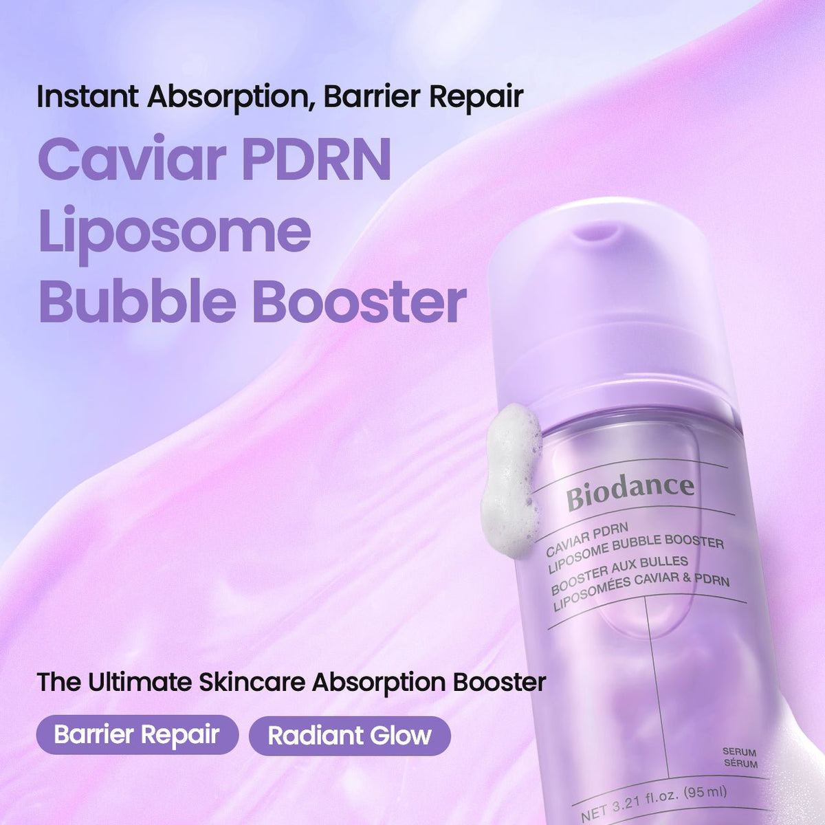 Biodance Caviar PDRN Liposome Bubble Booster 95ml