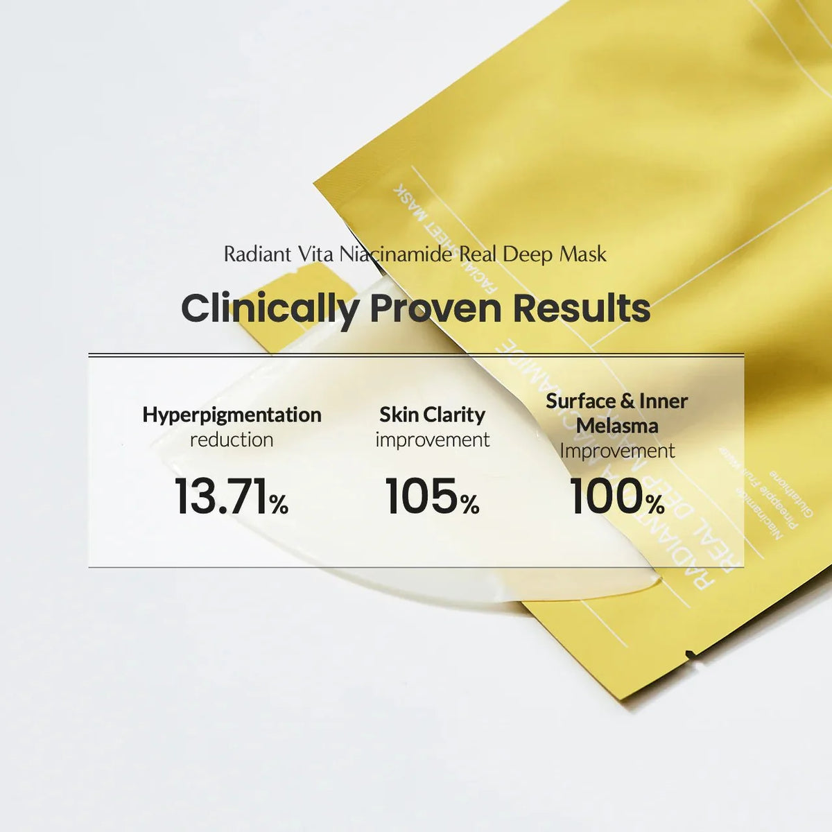 Biodance Radiant Vita Niacinamide Real Deep Mask (Yellow)