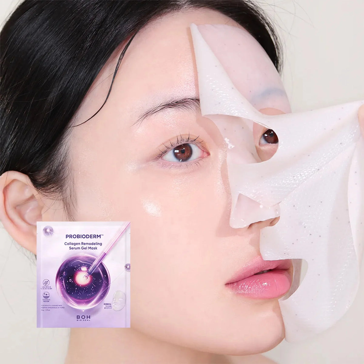 BIOHEAL BOH Probioderm Collagen Remodeling Serum Gel Mask Sheet (Box/Single)