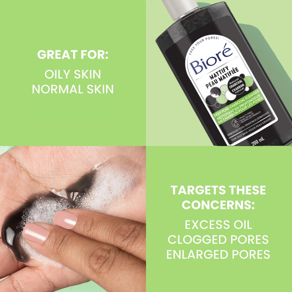 Bioré Deep Pore Charcoal Cleanser 200ml