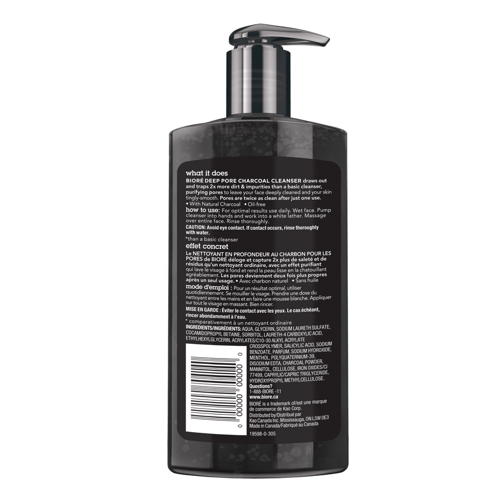 Bioré Deep Pore Charcoal Cleanser 200ml
