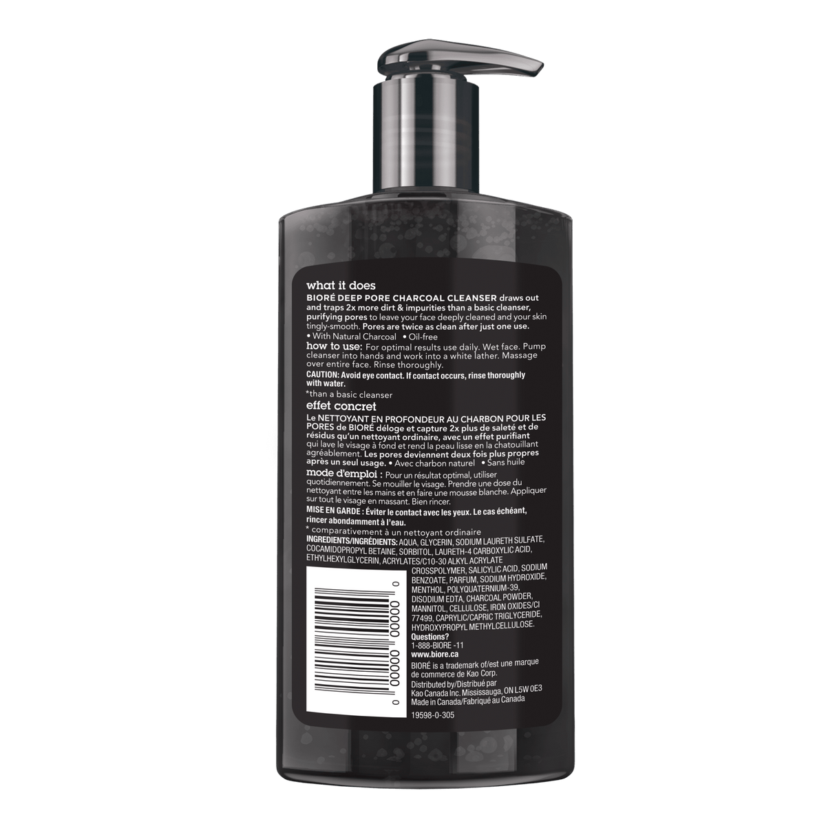 Bioré Deep Pore Charcoal Cleanser 200ml