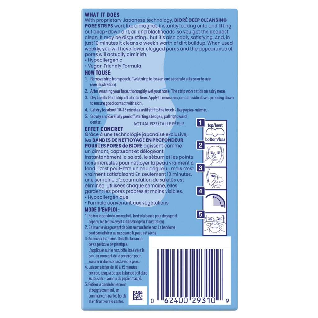 Bioré Original Deep Cleansing Pore Strips 4pcs