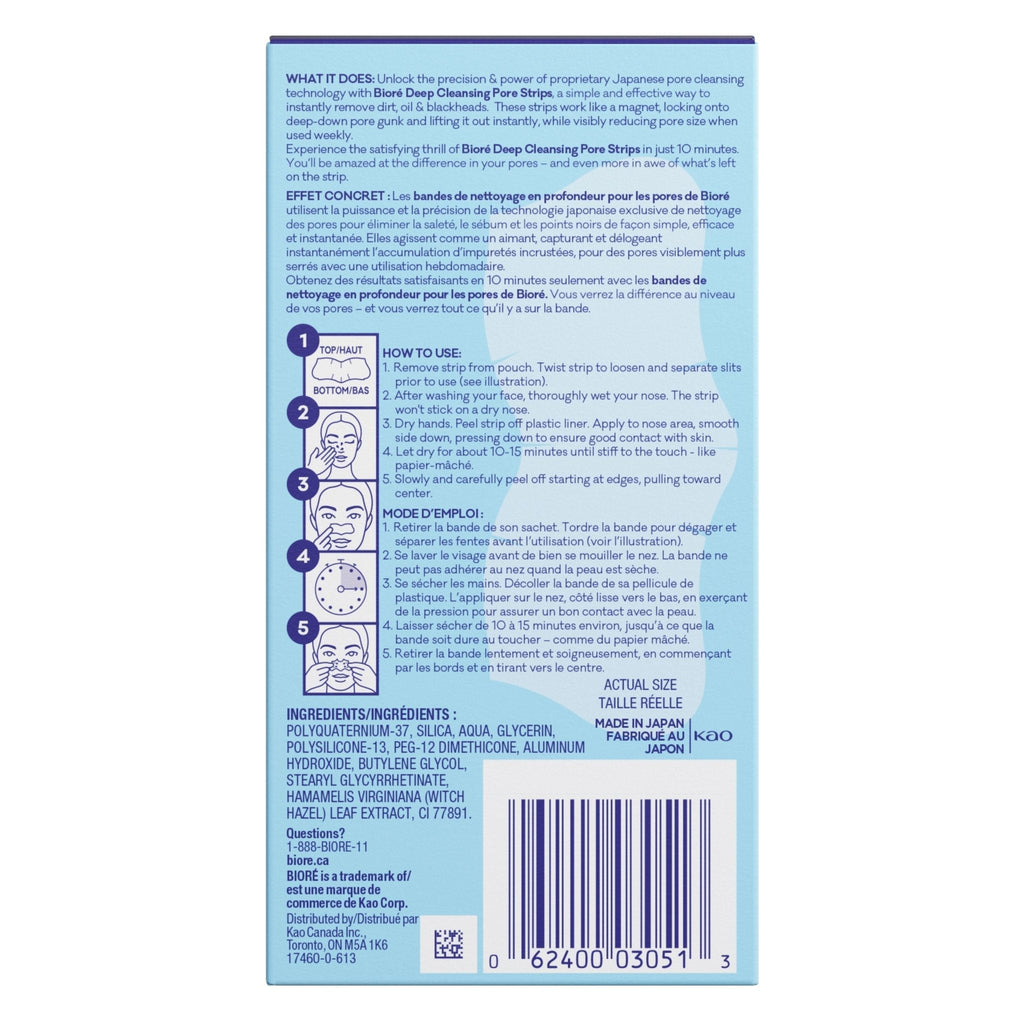 Bioré Original Deep Cleansing Pore Strips 8pcs