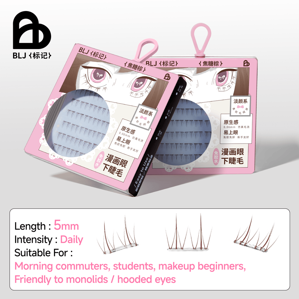 BLJ Butterfly Glue Free Lower Eyelashes 36 pcs (2 Colors)