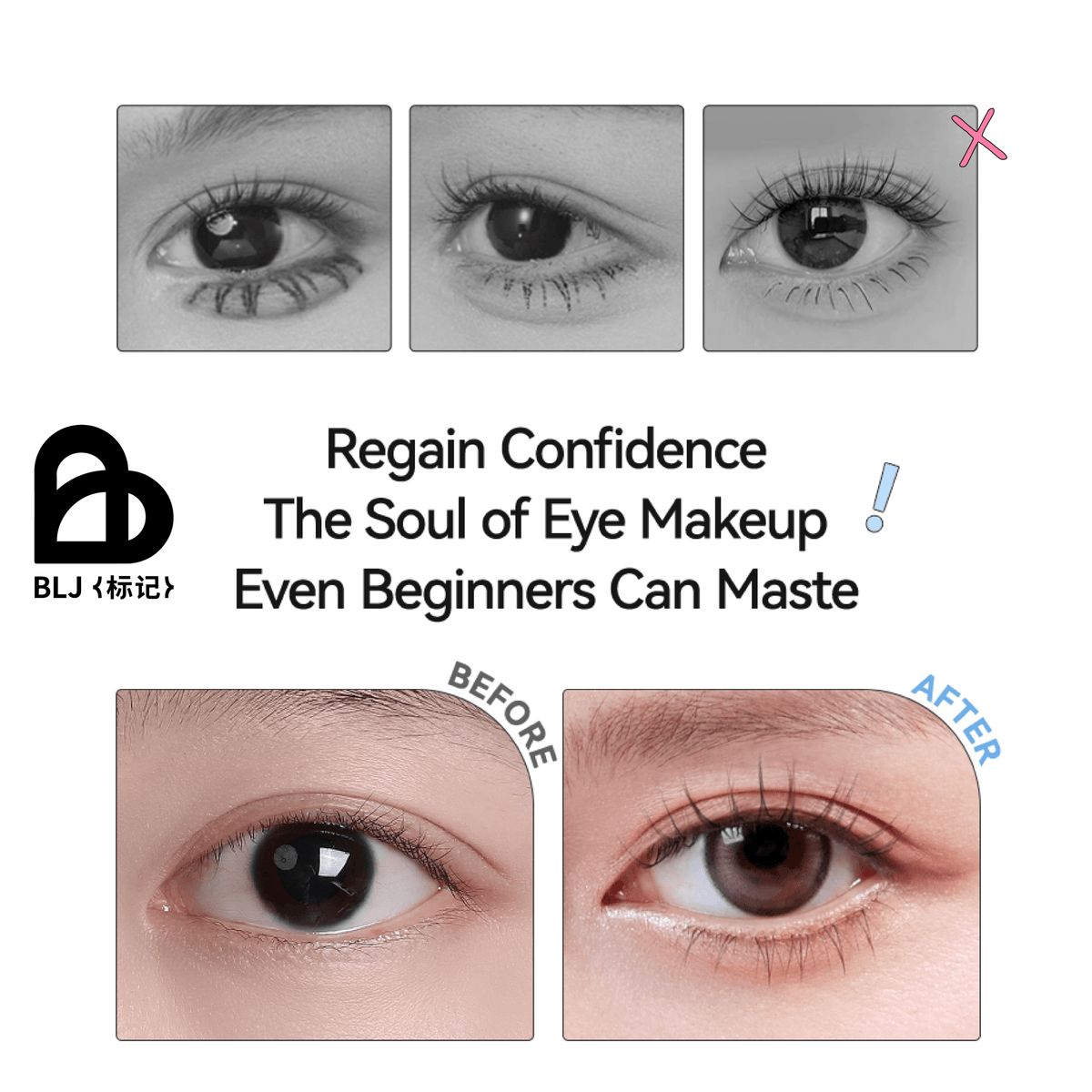 BLJ Butterfly Glue Free Lower Eyelashes 36 pcs (2 Colors)