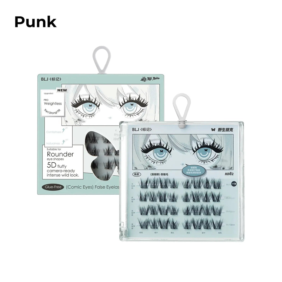 BLJ Comic Eyes Glue-free False Eyelashes (5 Styles)