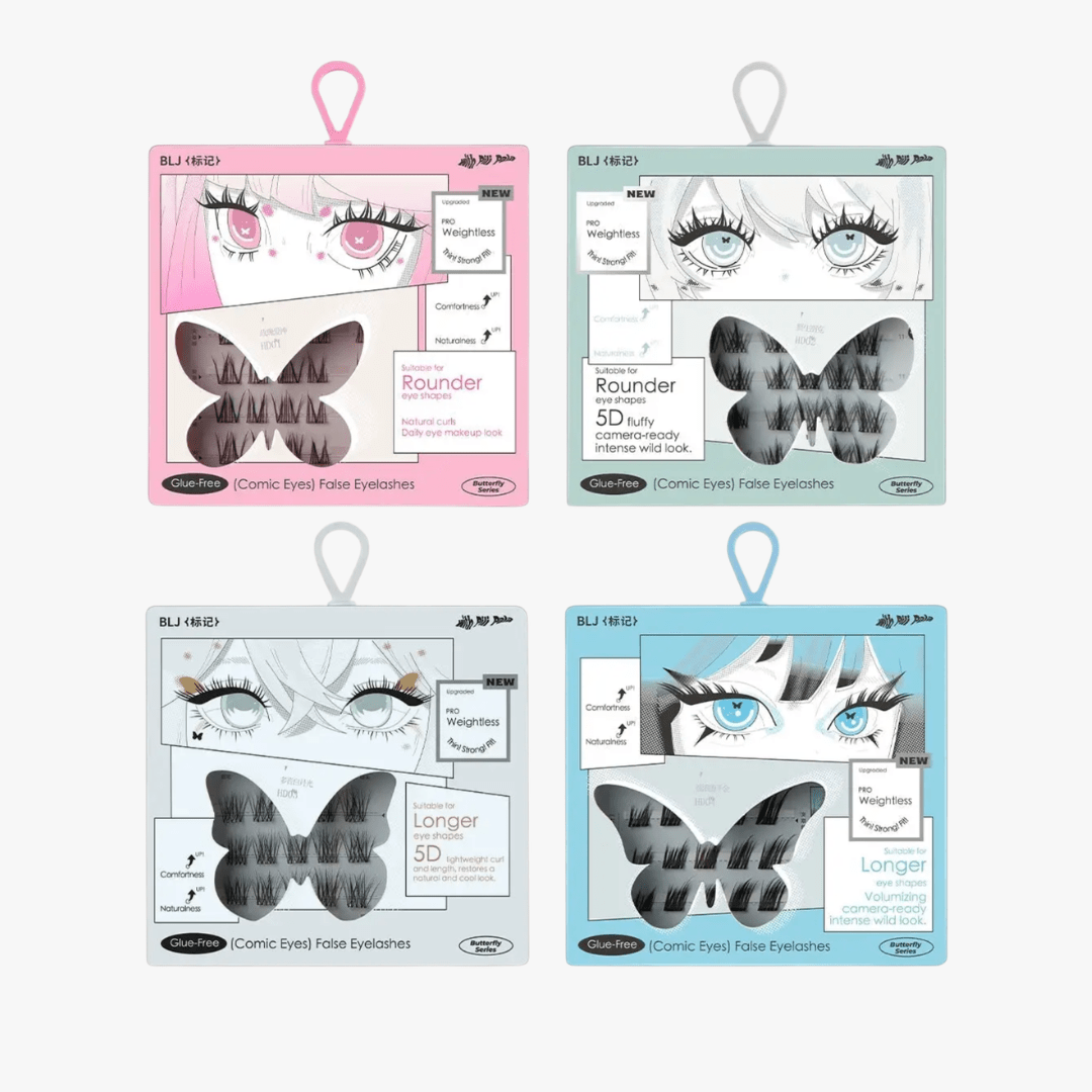 BLJ Comic Eyes Glue-free False Eyelashes (5 Styles)