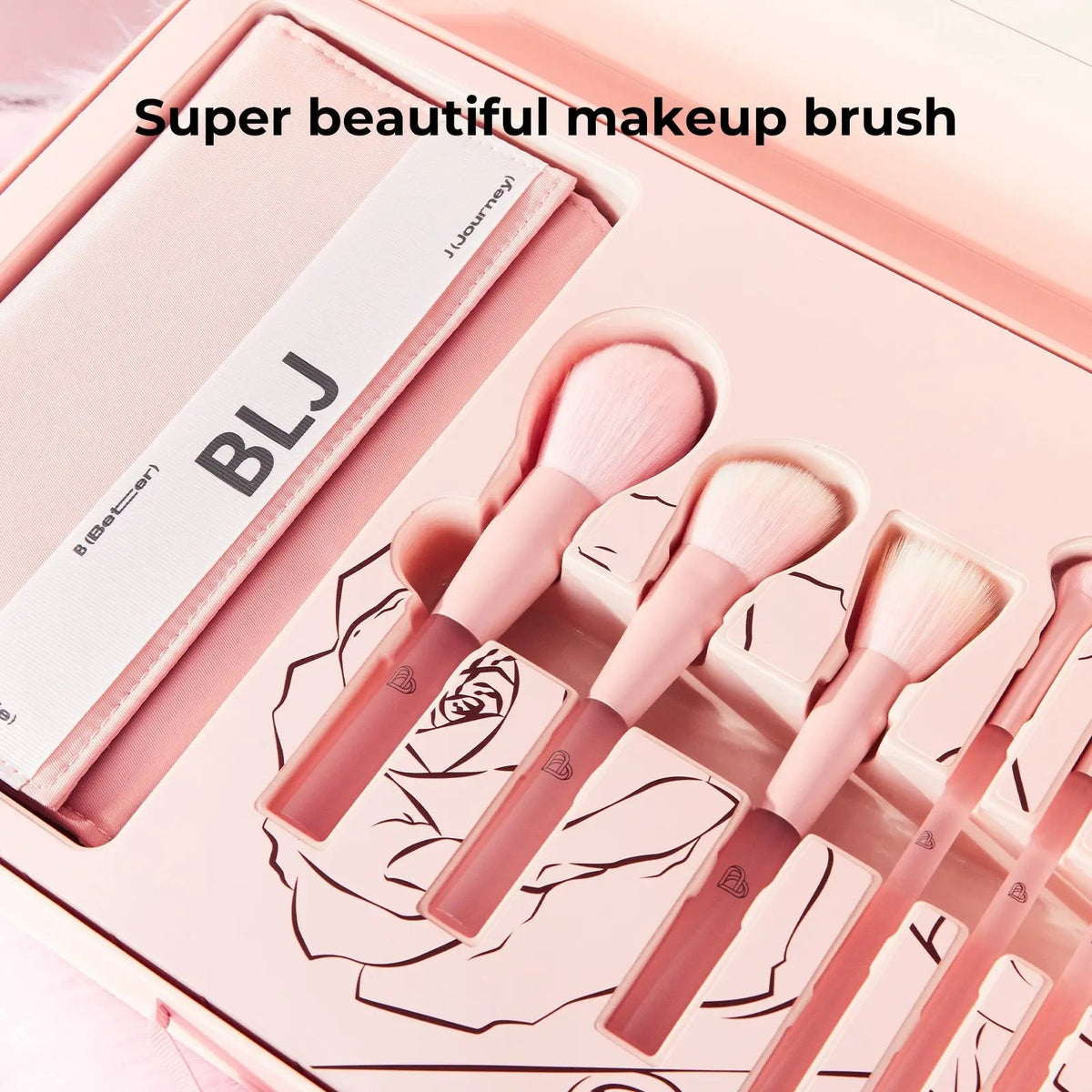 BLJ Semi Sugar Peach Make Up Brush Gift Box 11pcs