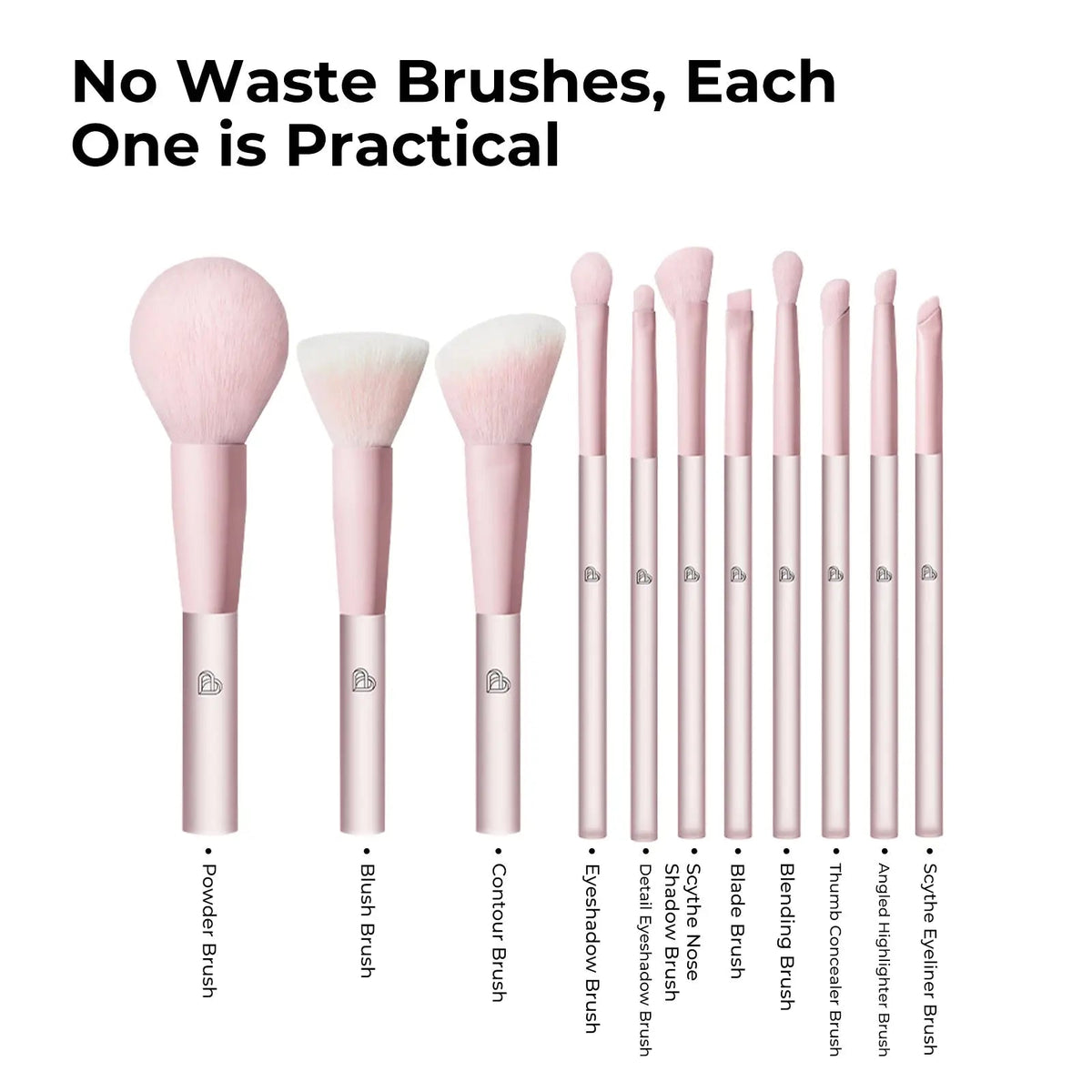 BLJ Semi Sugar Peach Make Up Brush Gift Box 11pcs