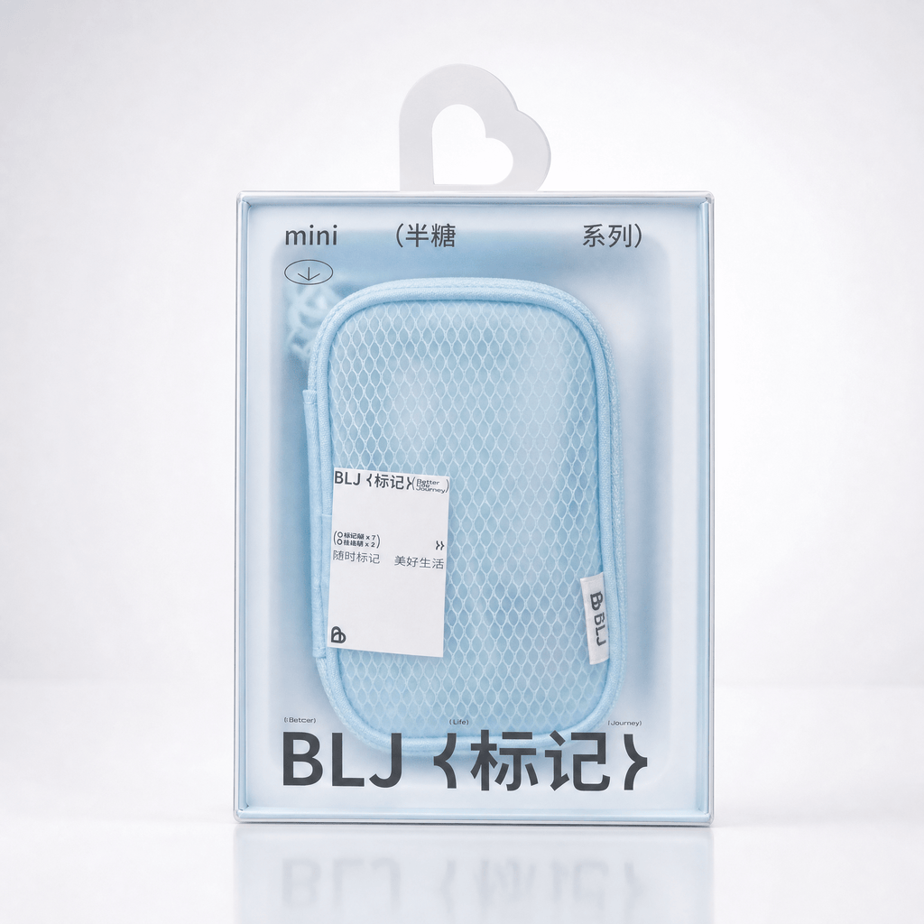 BLJ Semi Sugar Series Make Up Brush Pouch Set 9pcs