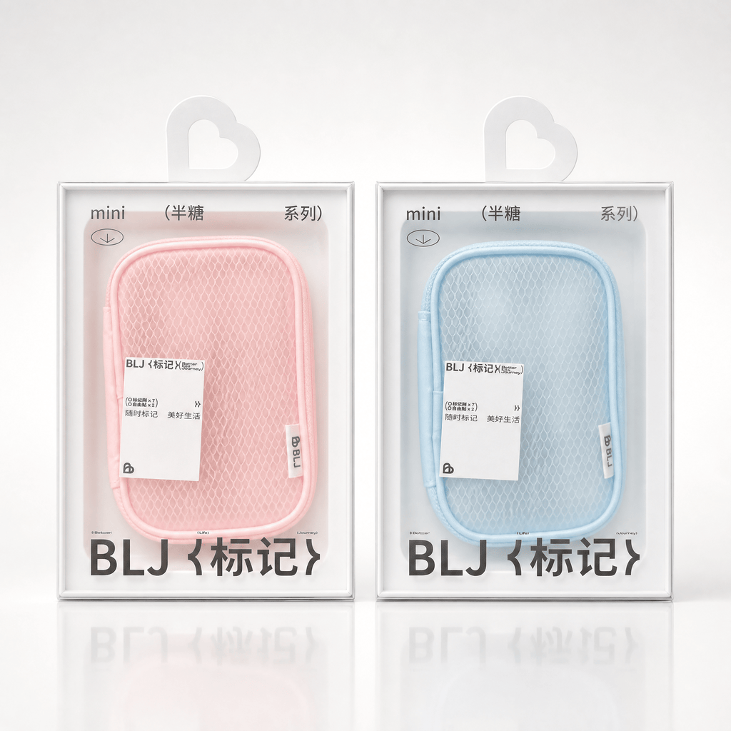 BLJ Semi Sugar Series Make Up Brush Pouch Set 9pcs