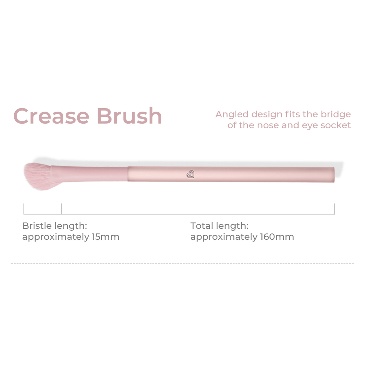 BLJ Semi Sweet Peach Shaped Scythe Like Nose Shadow Brush 1pc