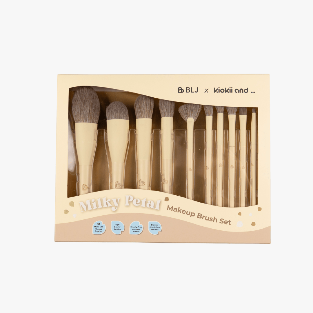BLJ Vanilla Coconut 10 Makeup Brushes