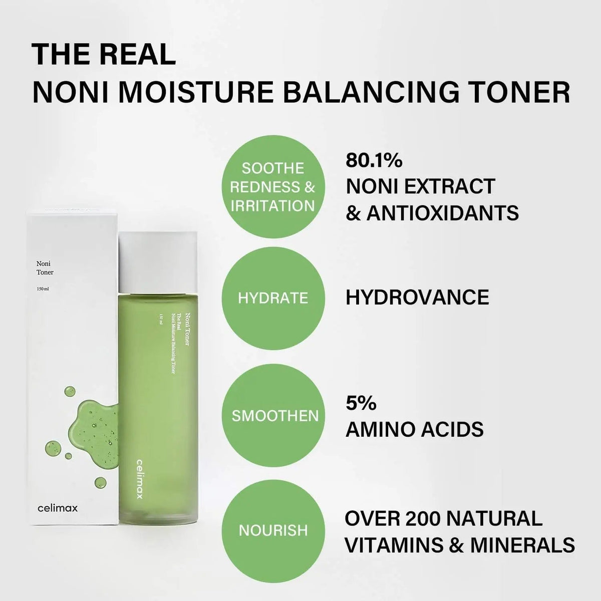 Celimax The Real Noni Moisture Balancing Toner 150ml