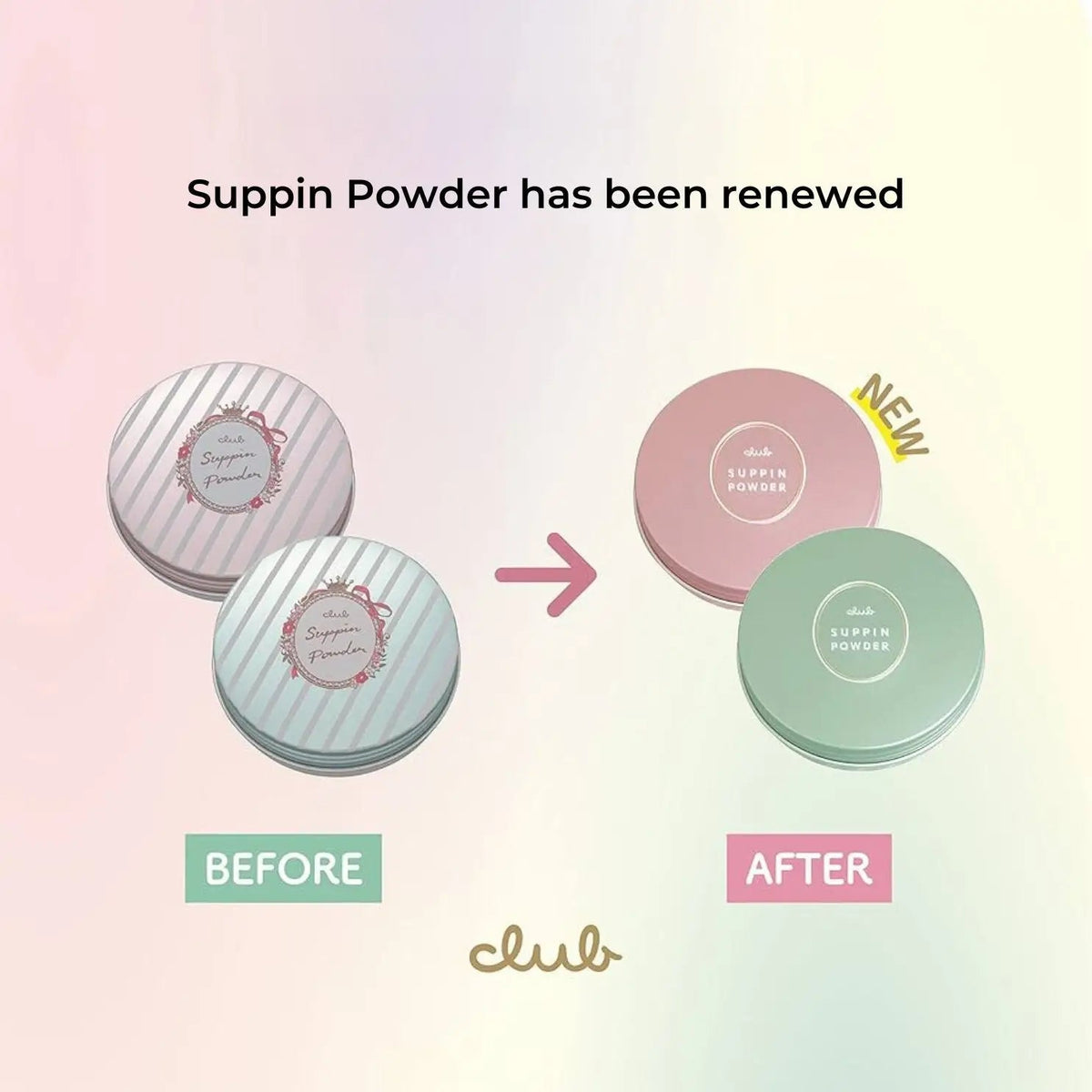 CLUB Suppin Powder C Pastel Rose 26g