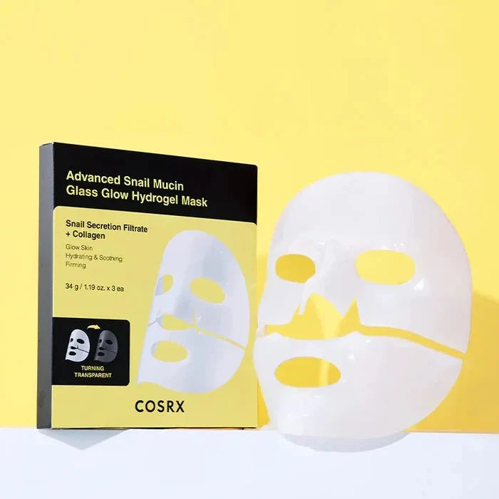 COSRX Advanced Snail Mucin Glass Glow Hydrogel Mask 3ea