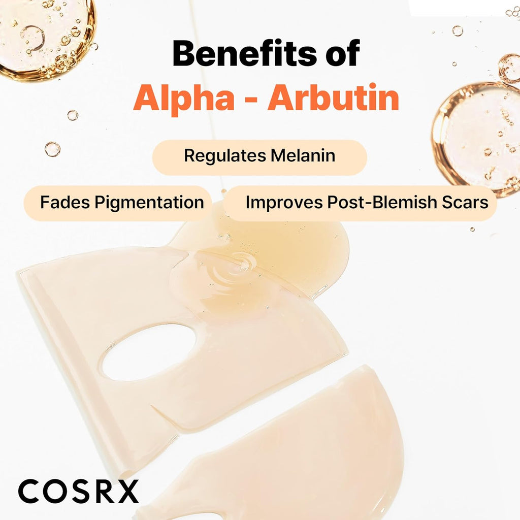 COSRX The Alpha-Arbutin Discoloration Care Hydrogel Mask 3pcs