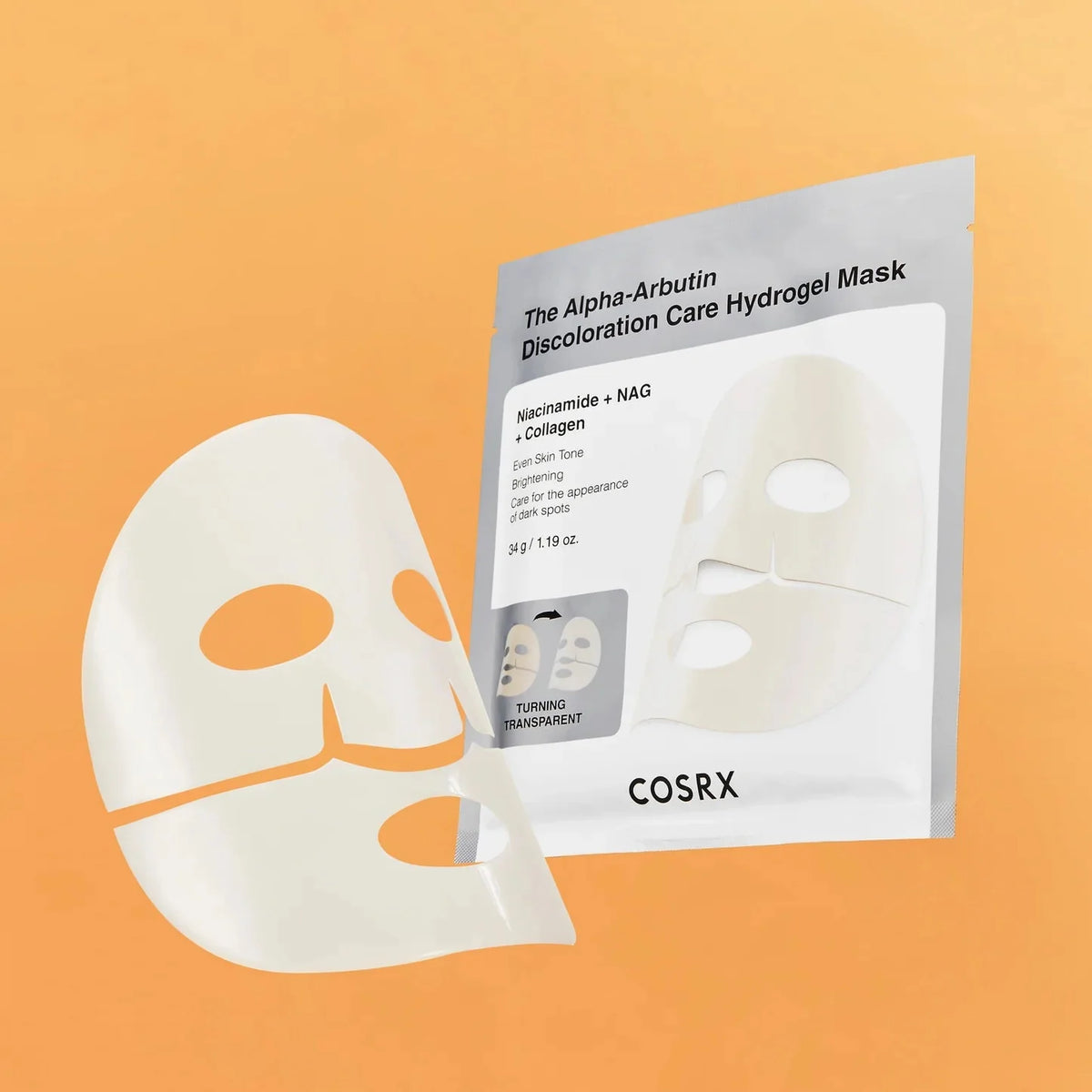 COSRX The Alpha-Arbutin Discoloration Care Hydrogel Mask 3pcs