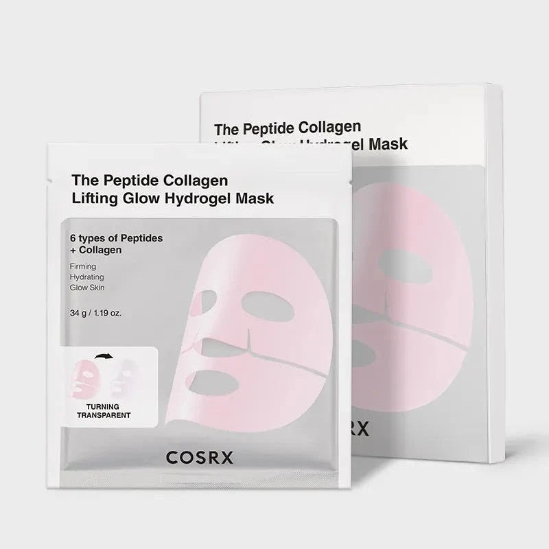 COSRX The Peptide Collagen Lifting Glow Hydrogel Mask 3pcs