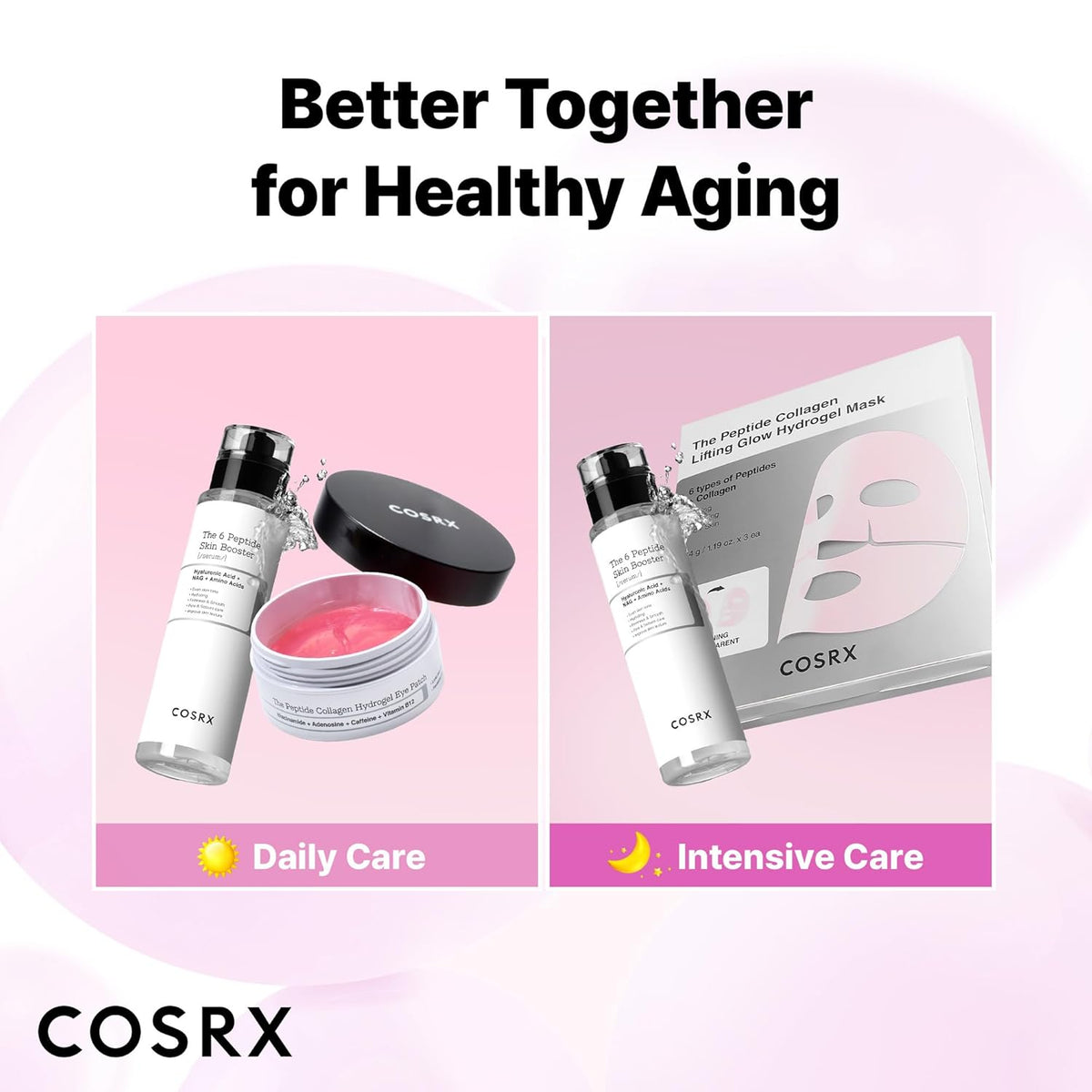 COSRX The Peptide Collagen Lifting Glow Hydrogel Mask 3pcs