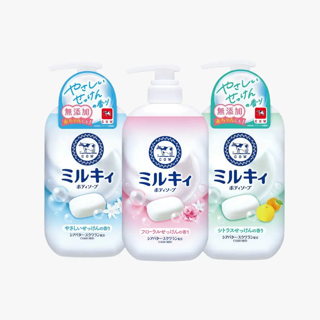COW Brand Bouncia Milky Body Soap 500ml (3 Scents)