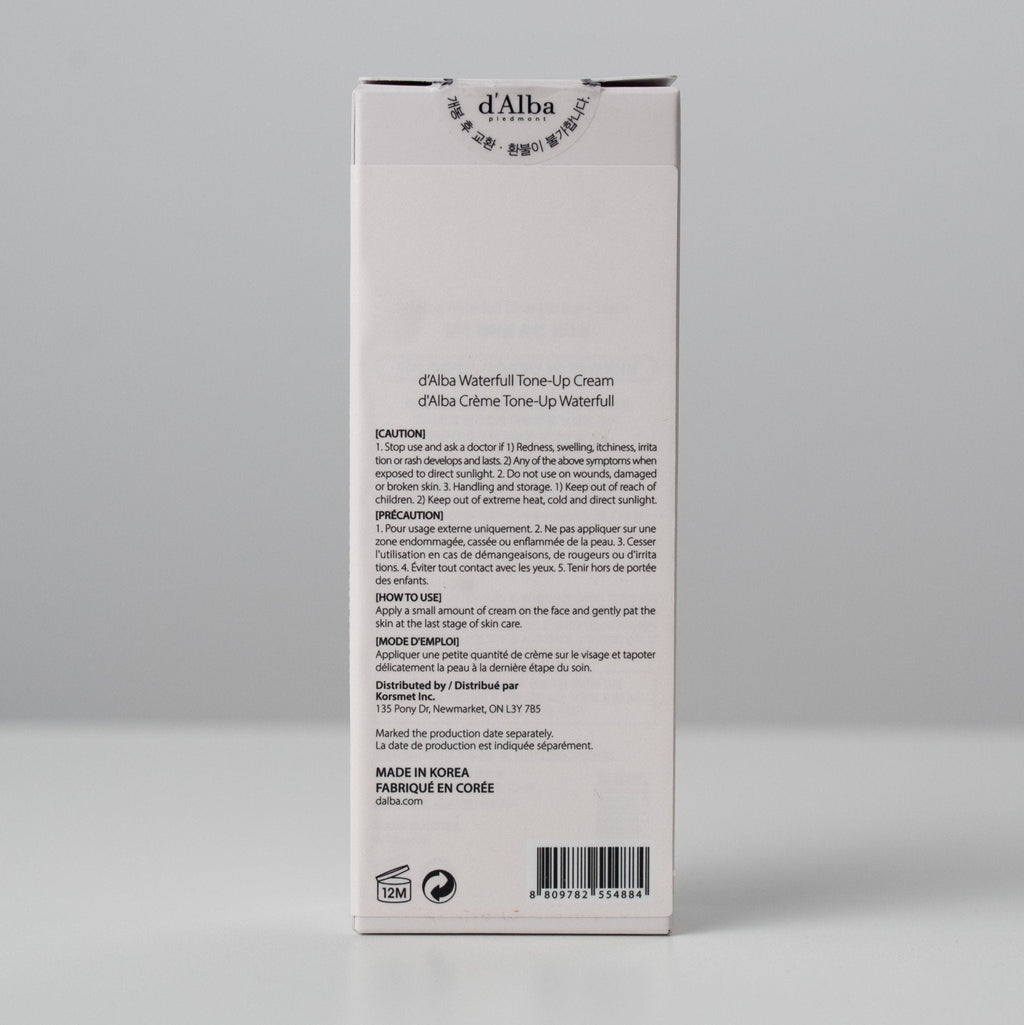 dAlba Waterfull Tone-Up Cream Pink Correcting 50ml