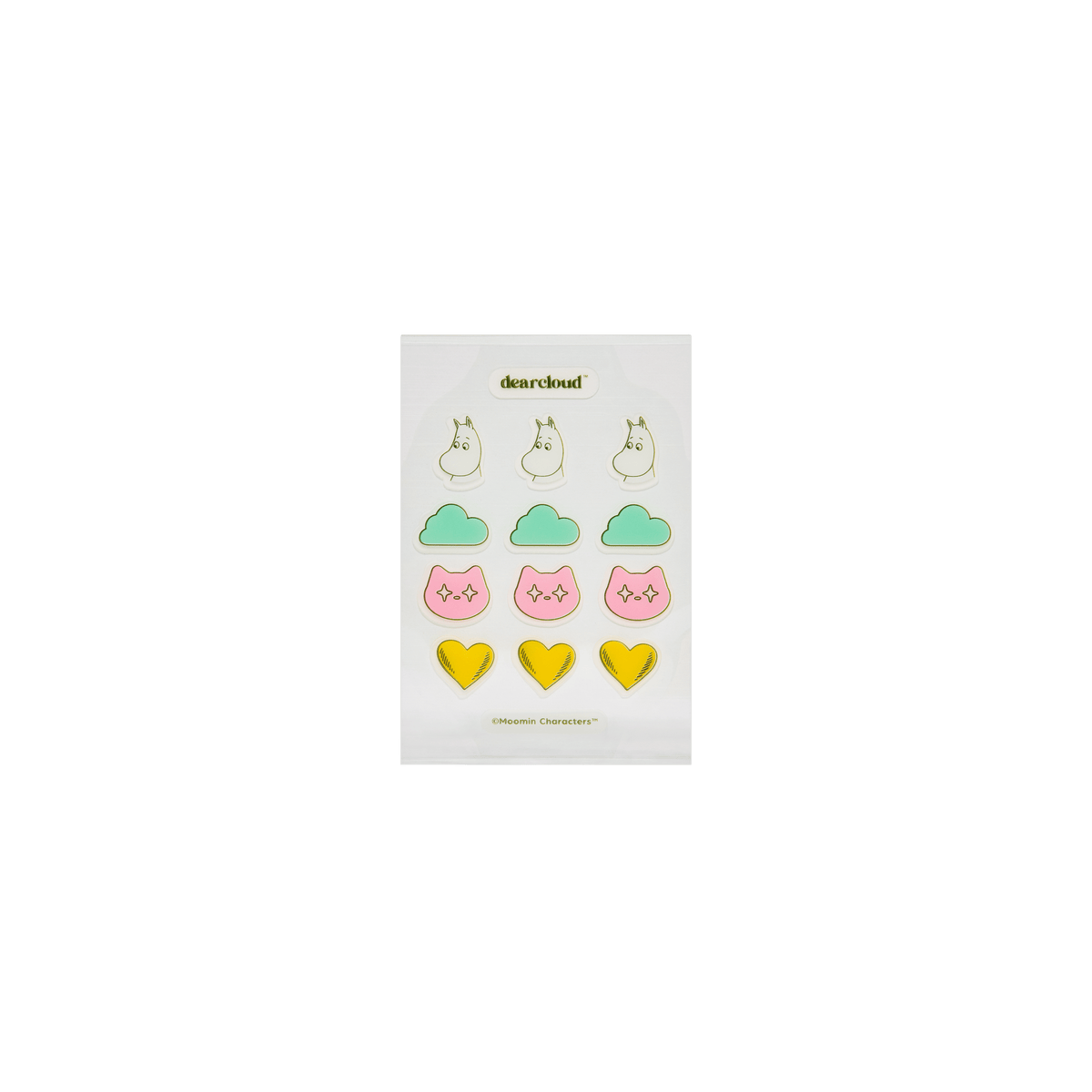 dearcloud Moomin Hydrocolloid Patches Farewell, Zits 12pcs