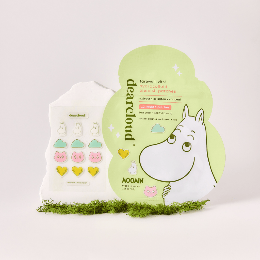 dearcloud Moomin Hydrocolloid Patches Farewell, Zits 12pcs
