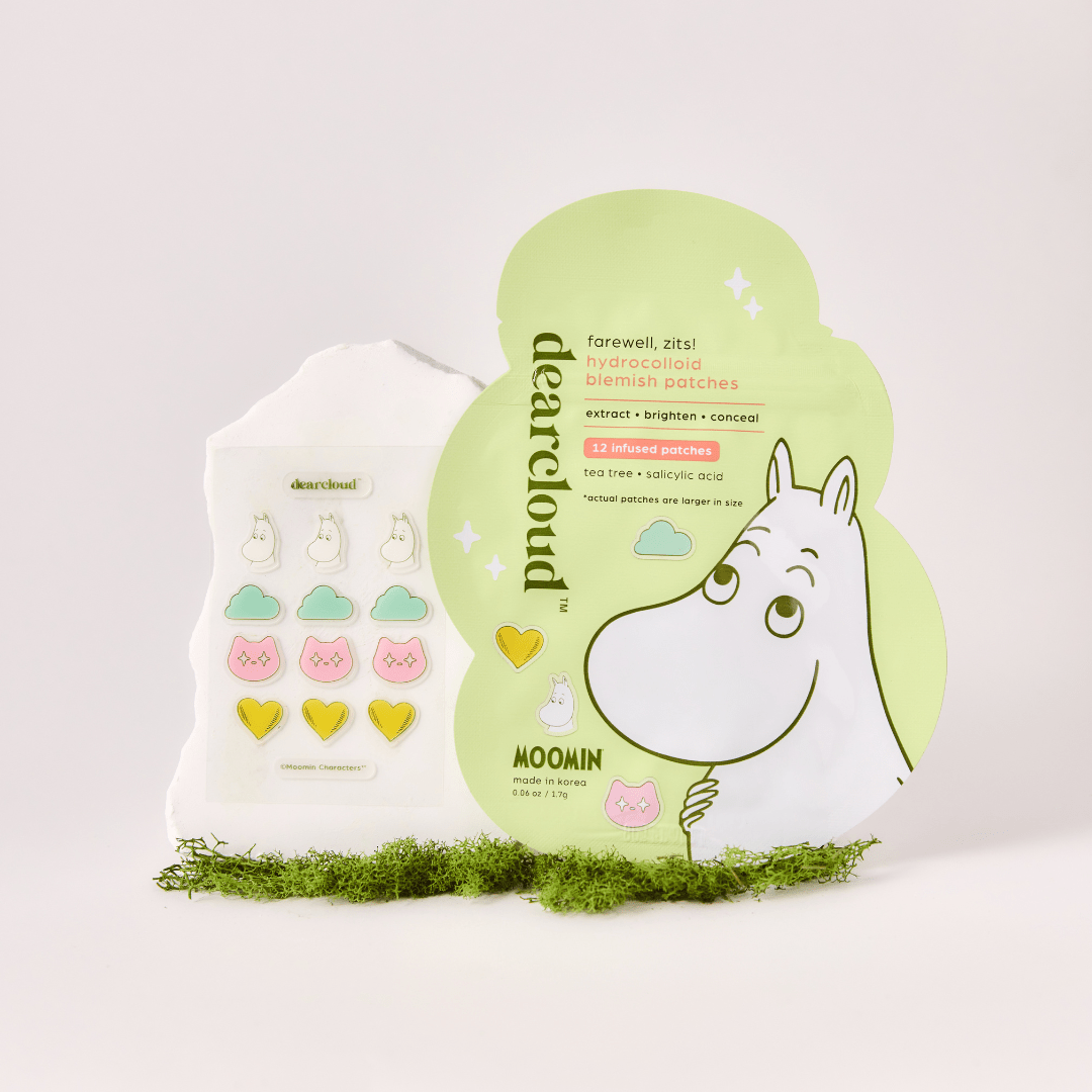 dearcloud Moomin Hydrocolloid Patches Farewell, Zits 12pcs