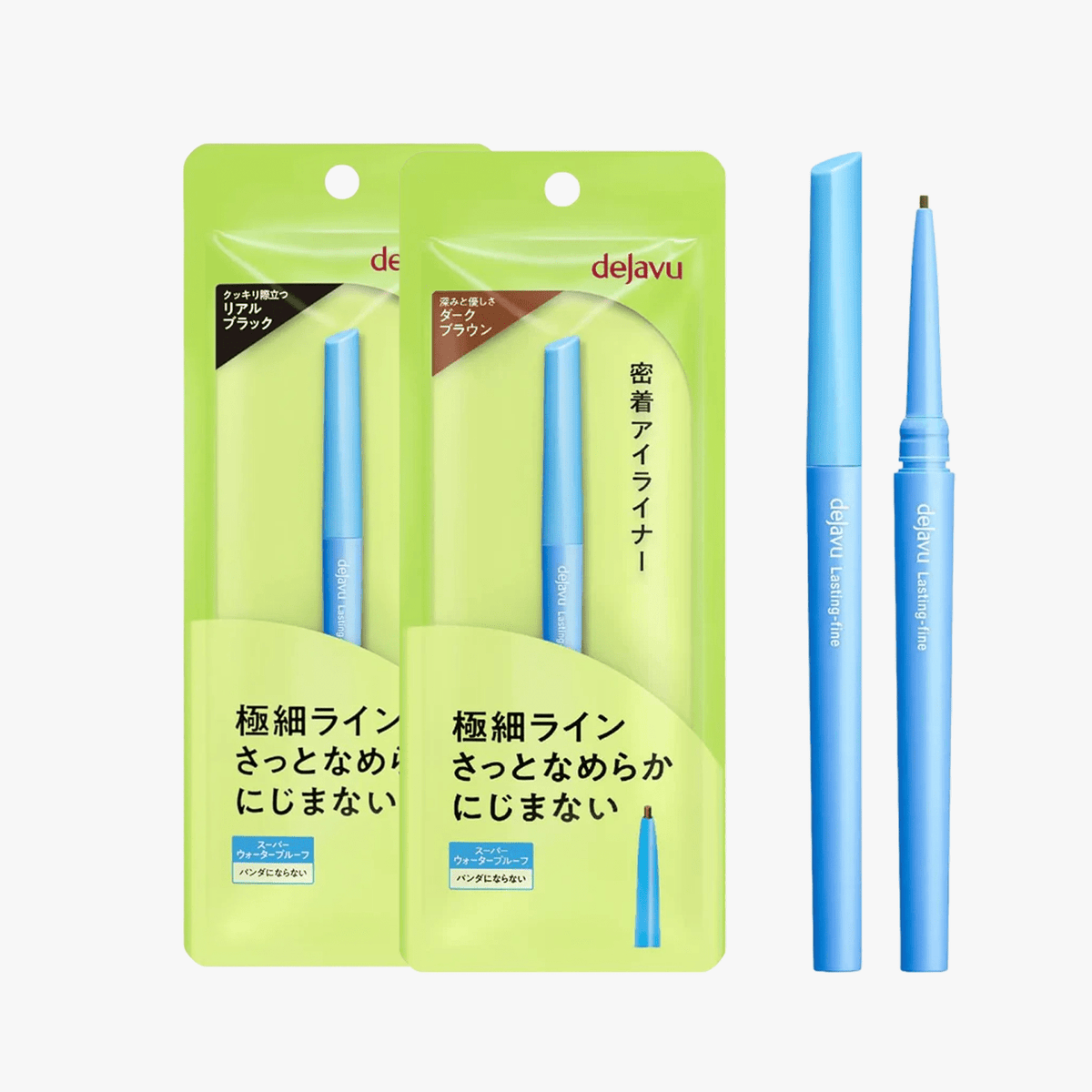 Dejavu Lasting-Fine E Cream Pencil - Real Black / Dark Brown (1pc)