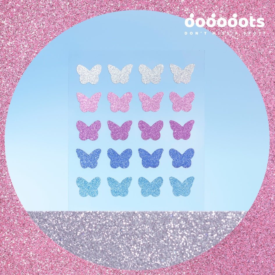 Dododots Glitter Butterflies 20 pcs