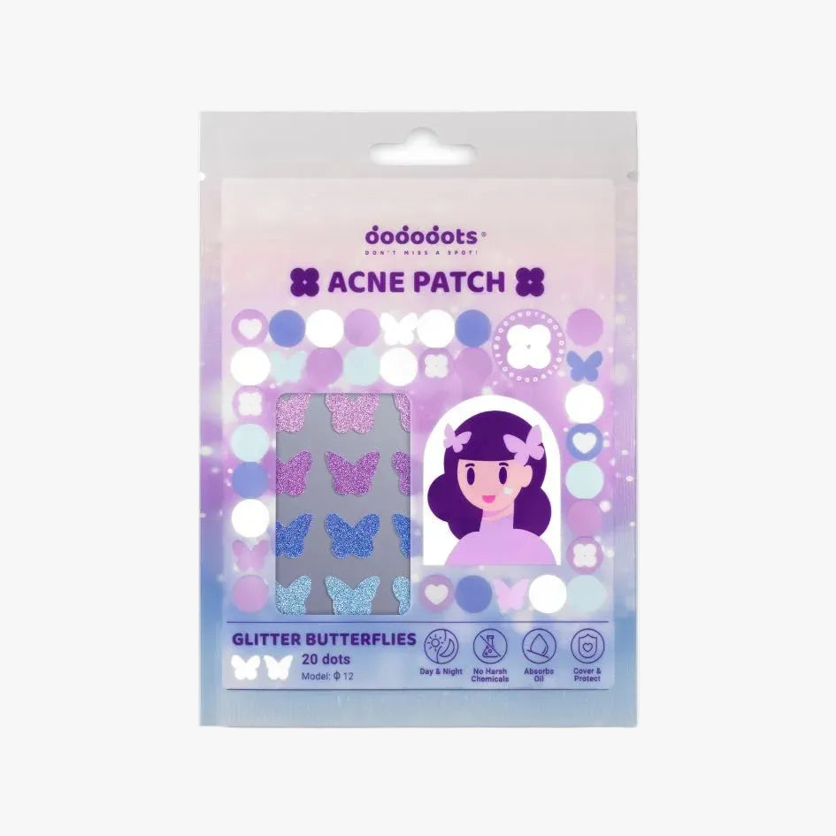 Dododots Glitter Butterflies 20 pcs