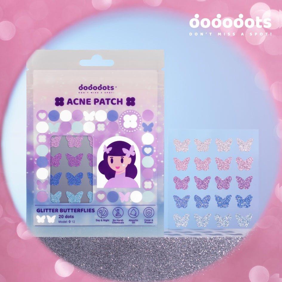 Dododots Glitter Butterflies 20 pcs