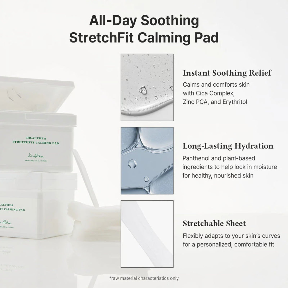 Dr. Althea Stretch Fit Calming Pad 50 sheets