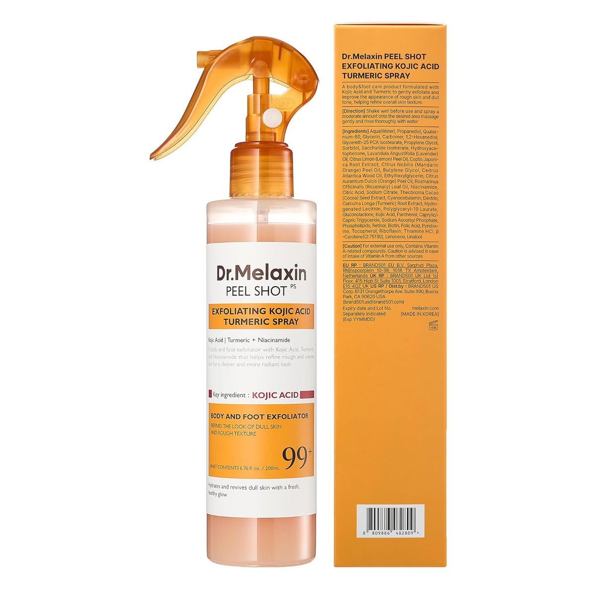 Dr. Melaxin Peel Shot Exfoliating Kojic Acid Turmeric Spray 200ml