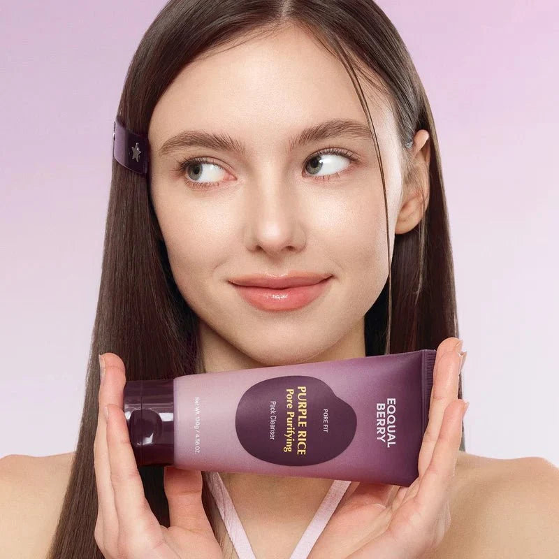 EQQUALBERRY Purple Rice Pore Purifying Pack Cleanser 130g