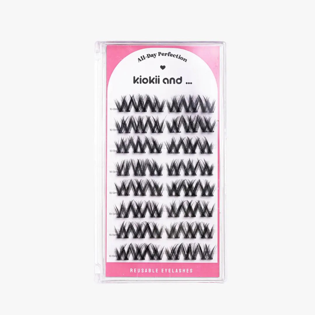 Kiokii Book Cluster Glue-Free Lashes - Elegant Edge 10mm-13mm