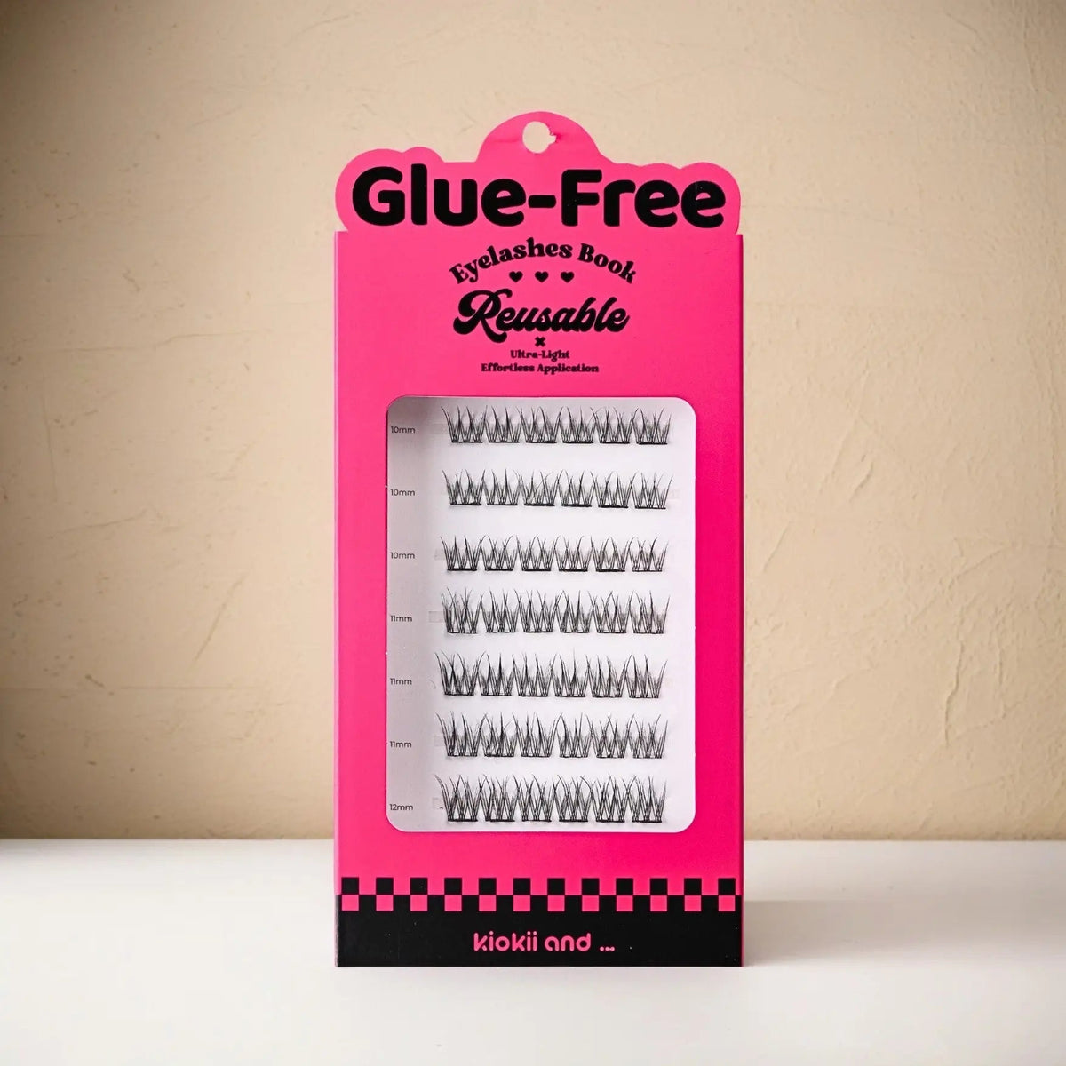 Kiokii Book Cluster Glue-Free Lashes - Fluttery Natural 12mm-10mm