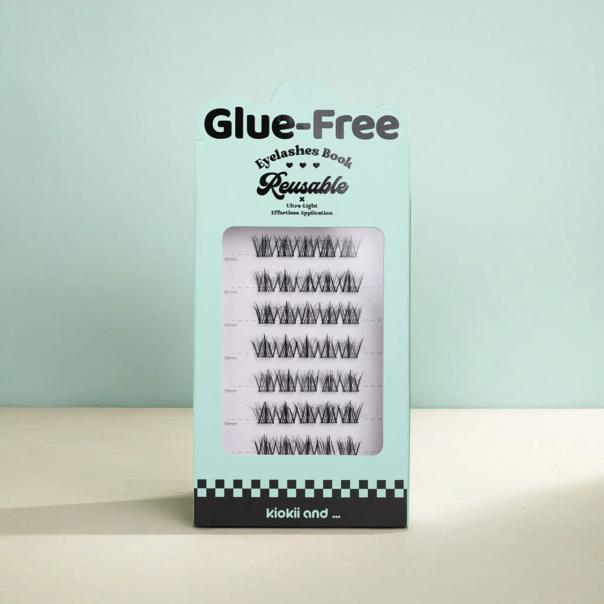 Kiokii Book Cluster Glue-Free Lashes - Silk Stacks 13mm