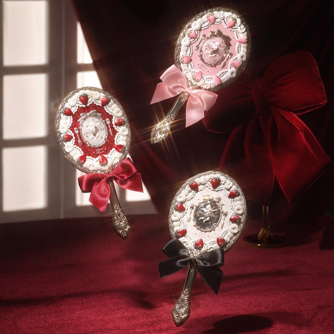 Flower Knows Strawberry Cupid Hand Mirror (3 Styles)