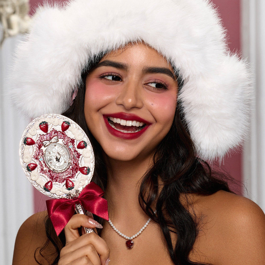 Flower Knows Strawberry Cupid Hand Mirror (3 Styles)