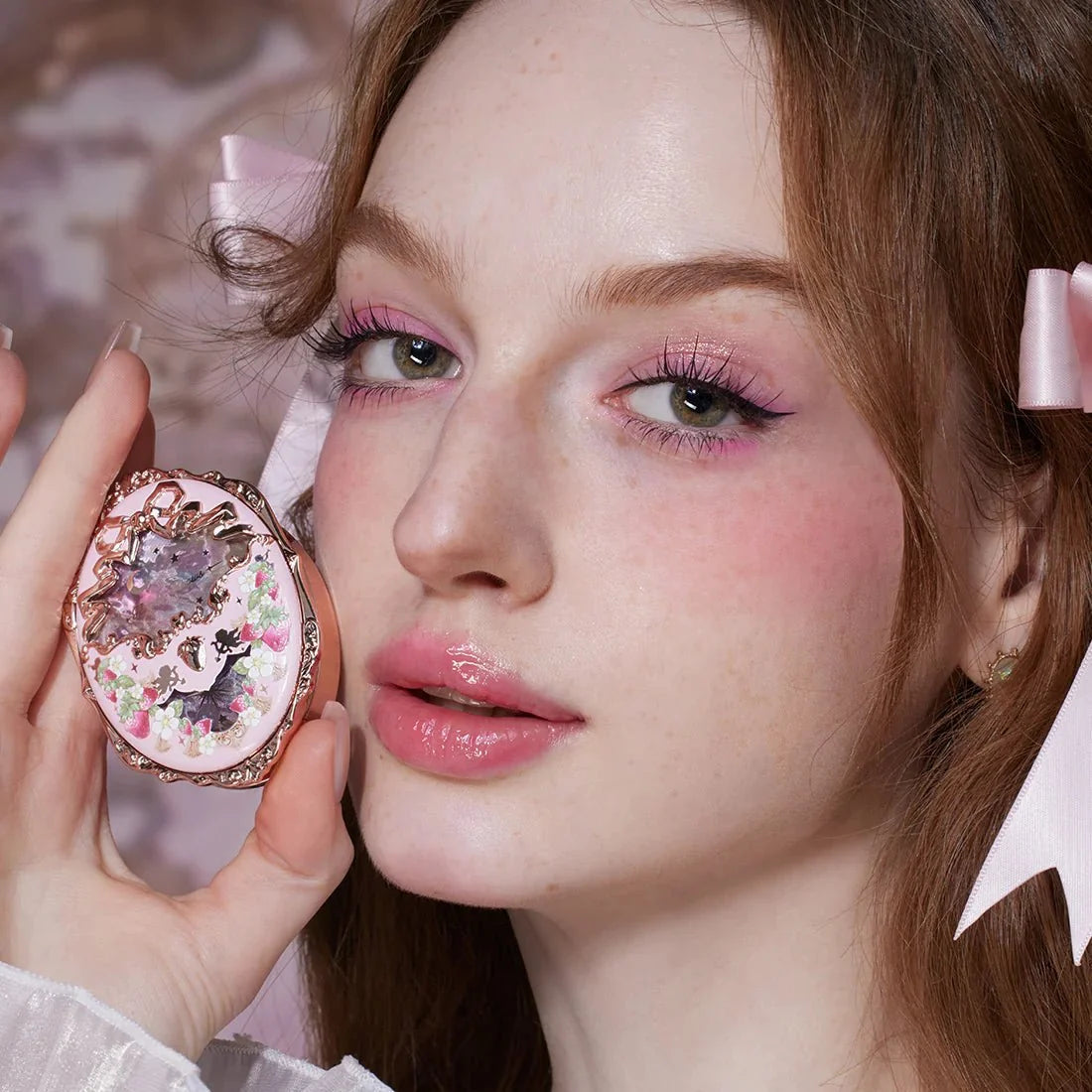Flower Knows Strawberry Rococo Embossed Blush (3 Colors)