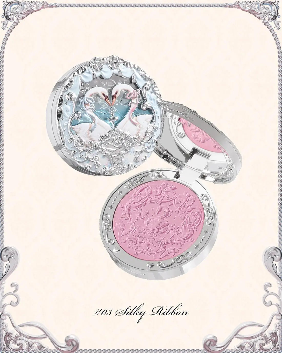 Flower Knows Swan Ballet Series Embossed Blush