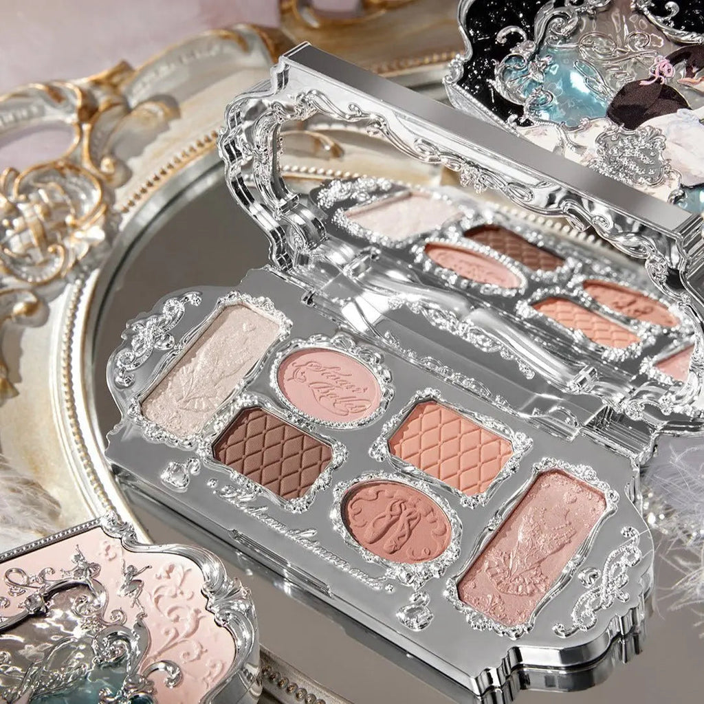 Flower Knows Swan Ballet Series Six Color Eyeshadow 01 White Swan